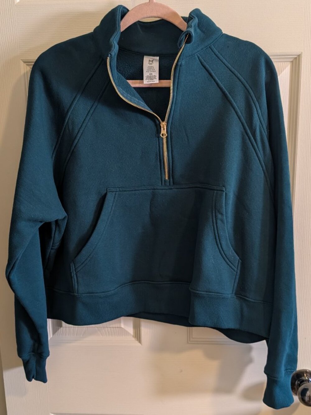 Members Mark Womens Size XXL Fleece Half Zip Pullover Green B bbmiscandmore (146